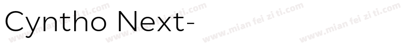 Cyntho Next字体转换